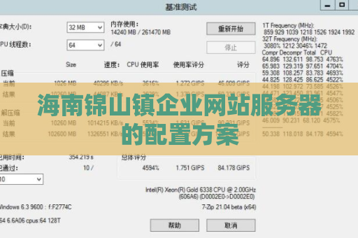 海南锦山镇企业网站服务器的配置方案