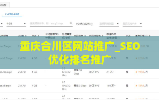 重庆合川区网站推广_SEO优化排名推广