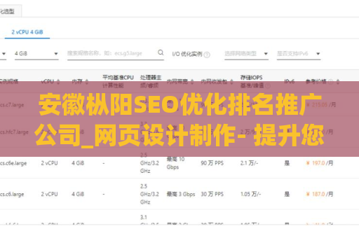 安徽枞阳SEO优化排名推广公司_网页设计制作- 提升您网站排名的关键