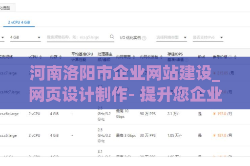 河南洛阳市企业网站建设_网页设计制作- 提升您企业形象的利器