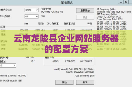 云南龙陵县企业网站服务器的配置方案